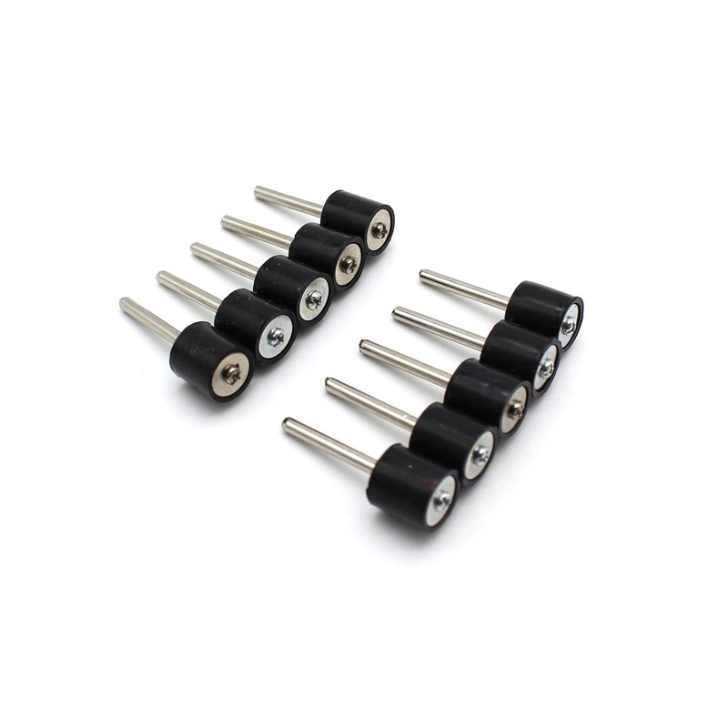 TEMO 10 pc 1/2 Inch Rubber Mandrel Sand Drum Holder