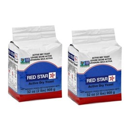 2 Pack Red Star Active Dry Yeast Non GMO 32oz /ea,   Exp 06/24