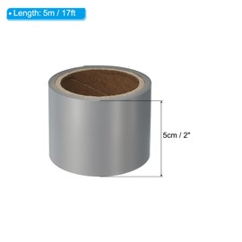 PATIKIL Reflective Tape, Heat Transfer Vinyl Film Tape DIY Reflective High Visibility Iron on Tape for Clothing, Gray (2" x 17 Ft)