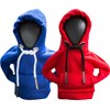 ECDREAM 2Pcs Car Shift Knob Hoodie,Gear Shift Hoodie,Funny Sweater Hoodie for Gearshift,Automotive Interior Accessories（Blue and Red）