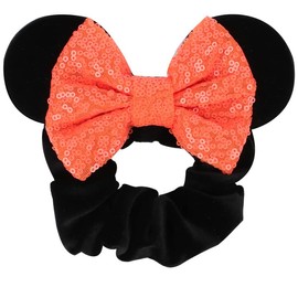 YOVECATHOU 10pcs Elastic Hairbands Scrunchies Girls Hair Accessories Mouse Deluxe Ears Ponytail Headwear For Kids Women Girls Adult Christmas Party Decoration (B)