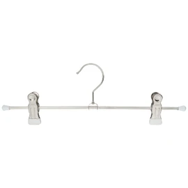 MAWA Clothes Hangers, White, 12.8 x 3.9 x 0.9 inches (30 x 10 x 2.5 cm), MAWA Skirt Pinch Hangers, Set of 10