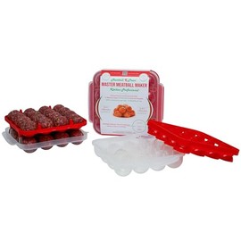 Meatball X Press - Meatball Maker & Stacking Storage Tray System - Kitchen Professional - 32 Meatball Product