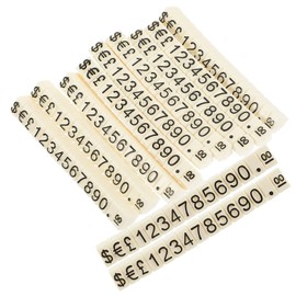 Abaodam 20pcs Price Tag Cube Display for Jewelry Retail Stores Shopping Malls Lightweight Price Labels Numbers Easy to Assemble Use