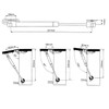 STAHLIA® 1 Pair Gas Lift Flap Fitting Gas Pressure Damper