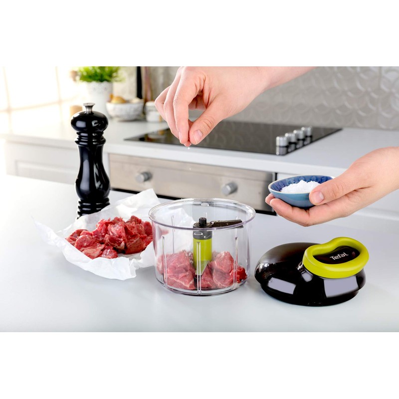 Tefal K1321324 Manual Chopper 5 Seconds | with Special Puree