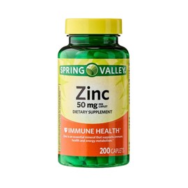 Zinc 50mg – 200 Caplets, High Potency Zinc Vegetarian, Daily Supplement for Men and Women, Gluten Free Mineral Support (Pack of 1)