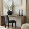 Denique Iron Taper Candle Holder Set of 3, Black Candlestick