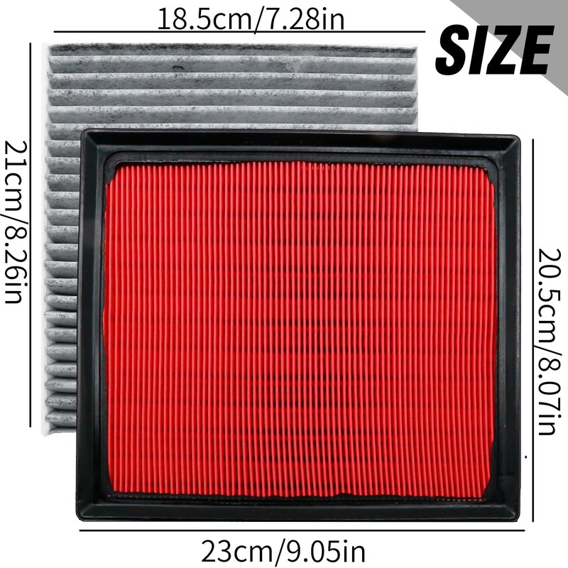 Anxingo 72880FL00A Cabin Air Filter and Engine Air Filter, Replacement