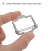 sourcing map 6Pcs Metal Adjuster Slide Buckles, 25mm Webbing Strap