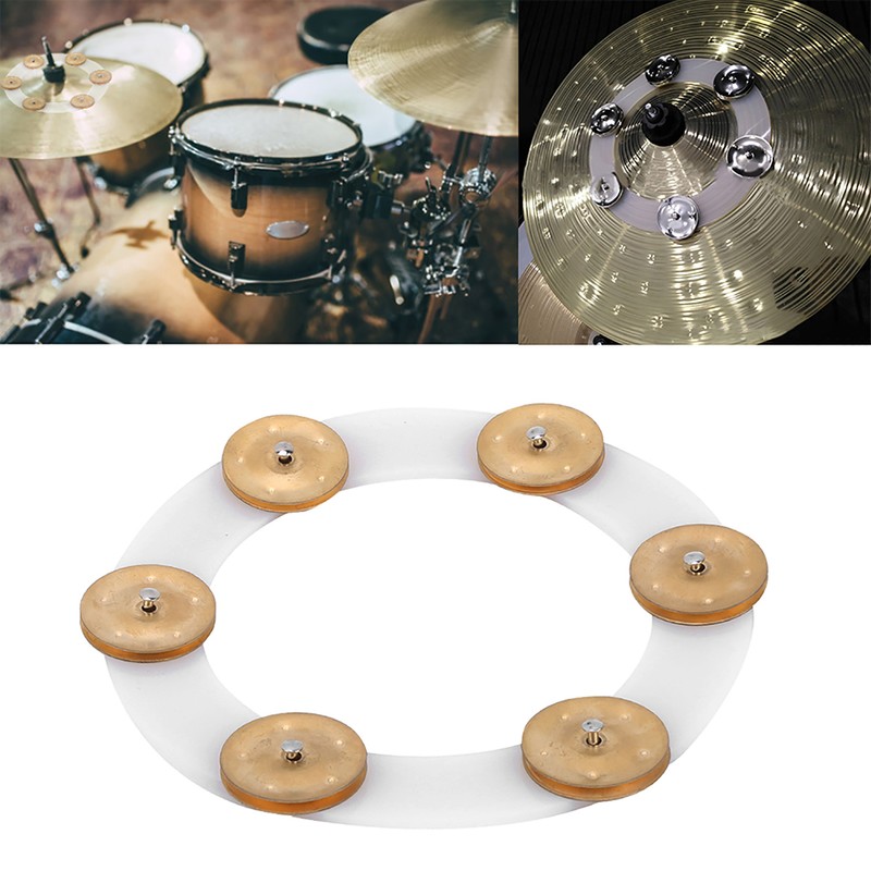 Drum Cymbals Hi Hat Tambourine Drum Set Stainless Steel Bells