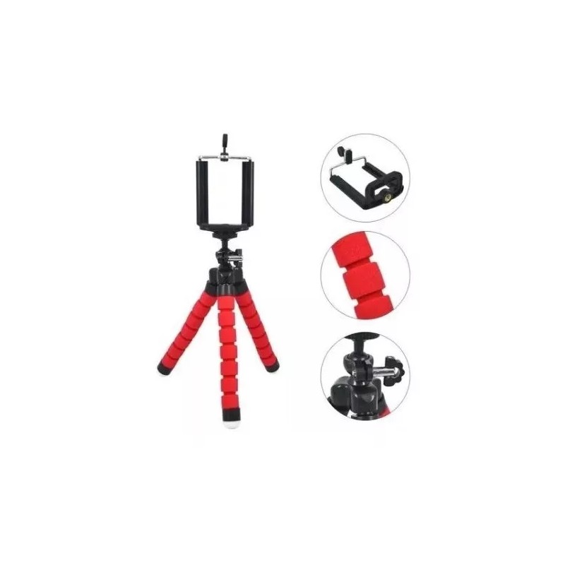Maíz Oferta Tripie Soporte P/celular Con Abrazadera Mayoreo 10pz