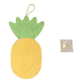 Ananas Cat Scratch Pad Wear Resistant Recyclable Prevent Slipping Cat Scratcher Mat for Pets Cats