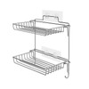 Stainless Steel Folding Storage Rack with Hook and Non Punching