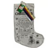 Simply Holiday Christmas Stocking Color Your Own Canvas Fabric Stocking