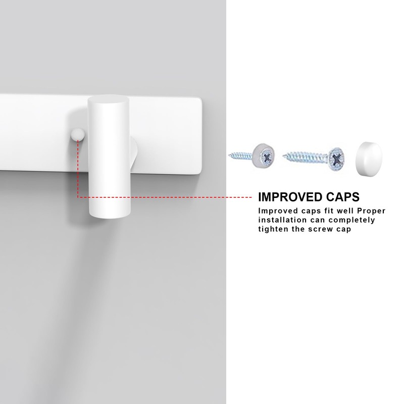 VAEHOLD Hat and Coat Wall Mount Rack - Hooks for