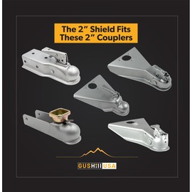 GusHill USA The Shield Trailer Lock, Made in The USA (2-Inch)
