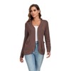 TownCat Women’s Lightweight Cardigan with Pockets Long Sleeve Open Front