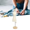 Dress Form Female Mannequin Torso Mini Dress Model with Wooden