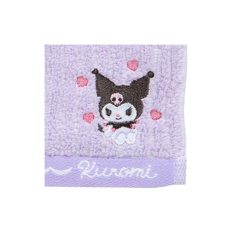 Sanrio Petit Towel Kuromi Mini Handkerchief Approximately 7.9 x 7.9