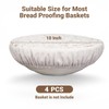 4 Pack 10″ Bowl Covers for Bread Proofing with Plastic