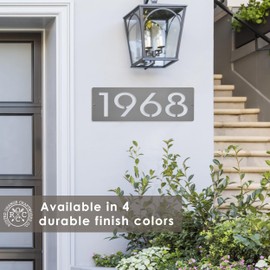 ROCC RUSTED ORANGE CRAFTWORKS CO. - Cider House Rectangular 9", 12", 15", 18" Address Plaques Address Plaques for House Numbers Address Plaque for House Numbers for Outside (Horizontal)