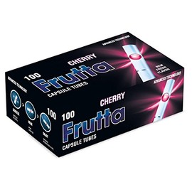 FRUTTA Click Sleeves Cherry Filter Sleeves with Aroma Capsule 1 Box (100 Tubes)