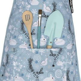 Urban Infant Little Helper Kids Apron - Children's Cooking Art Gardening - Great Gift for Toddler Boys and Girls - Bunnies, Small