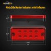 5Amber 5Red 8LED Side Marker Light Lamp Truck Trailer Lorry