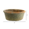 HomArt Rustic Terra Cotta Bulb Pot, Small , Antique Red,