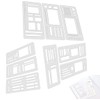 9pcs Handmade Flexible Record Template, Stencils Drafting Tools, Reusable Templates
