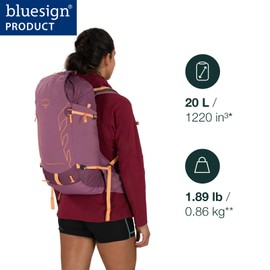 Osprey Tempest Velocity 20L Women's Hiking Backpack, Pashmina/Melon, WM/L