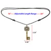 Bijoux de Ja Antique Bronze Celtic Knot Skeleton Key Charm