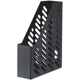 Han Klassik 76 x 248 x 320mm C4 Size Magazine File with Label - Black