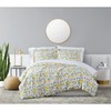 Brooklyn Loom Verbena Multi Cotton 3-Piece King Duvet Set, Lemon