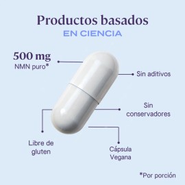 B-FIT B Suplemento NMN - Nicotinamide Mononucleotide 90 Cápsulas - Suplemento Alimenticio de Alta Pureza Sin Aditivos - 100% Natural