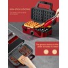 FOHERE Waffle Maker 3 in 1 Sandwich Maker 1200W Panini