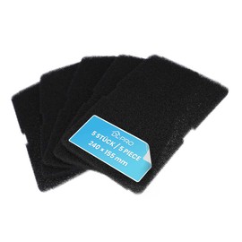 DL-pro 5 x Foam Filter 240 x 155 mm for Beko Blomberg 2964840100 2964840200 Smeg 782372445 782372152 Filter Sponge for Dryer Heat Pump Dryer for Efficient Filtering and Heat Exchanger Protection