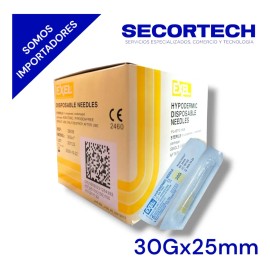 Aguja Hipodérmica Exel 30g X 25mm C/100