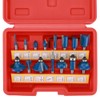 Renekton Tungsten Carbide Router Bits, 1/4in Shank, Woodworking Routing Drill