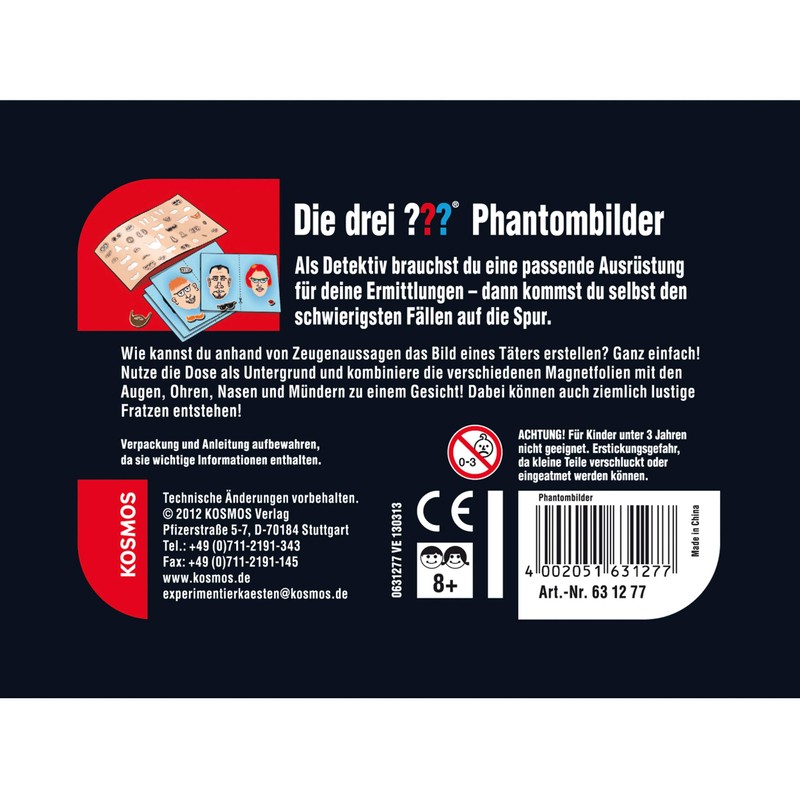 Kosmos The Three ??? Mini Experiment Box