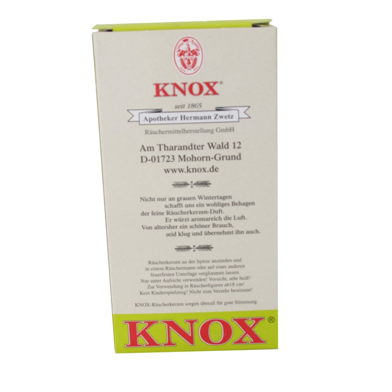 Knox Lemon Scent German Incense Cones Made in Germany for