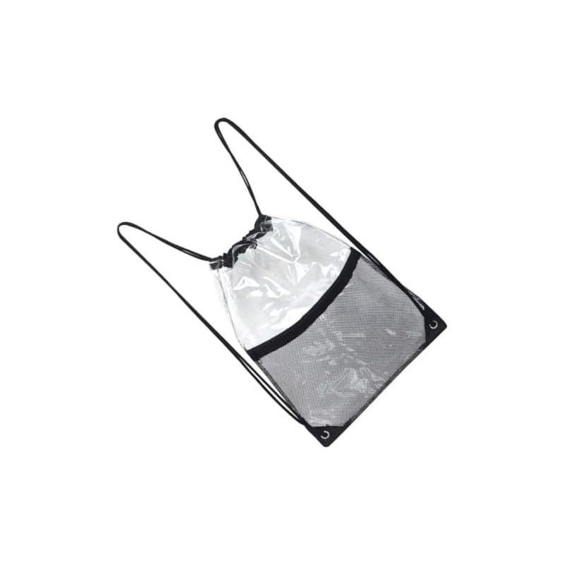 Bolsa de Playa Transparente Plegable de PVC Cordón 34x45 CM