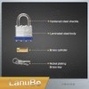 LanuBe Lock Laminated keyed Padlock (1-9/16", 40mm), keyed Alike Locks,