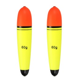 PATIKIL 2.1oz Fishing Slip Bobbers, 2 Pack EVA Fishing Float for Sea Fishing Freshwater, Yellow