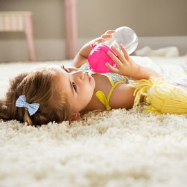 Munchkin Click Lock Tip & Sip Straw Cup, Baby & Toddler Sippy Cup with Straw, BPA Free Non Spill Cup, Weighted Straw Childrens Cups, Baby Bottle, Trainer Cup (10oz/296 ml, 1 pack Pink)