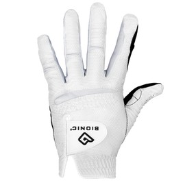 BIONIC Mens Relaxgrip® 2.0 Golf Glove - White/Black - M