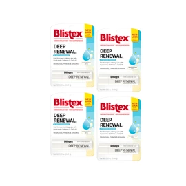 Blistex Deep Renewal Lip Protectant Sunscreen Balm, 0.13 Ounces (3.69g) (Value Pack of 4)