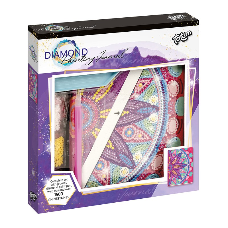 Totum Diamond Painting Journal: Diamond Craft Set Notebook Pink Mandala