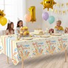3Pcs Here Comes The Son Baby Shower Decorations Tablecloths Plastic